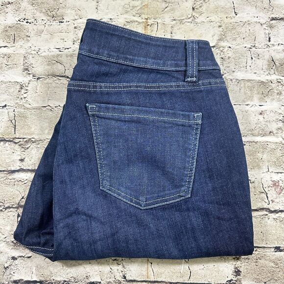 Lane Bryant Jeans‎ Womens 16S Blue Straight High-rise Denim Pants Rocker Worker - Picture 1 of 12